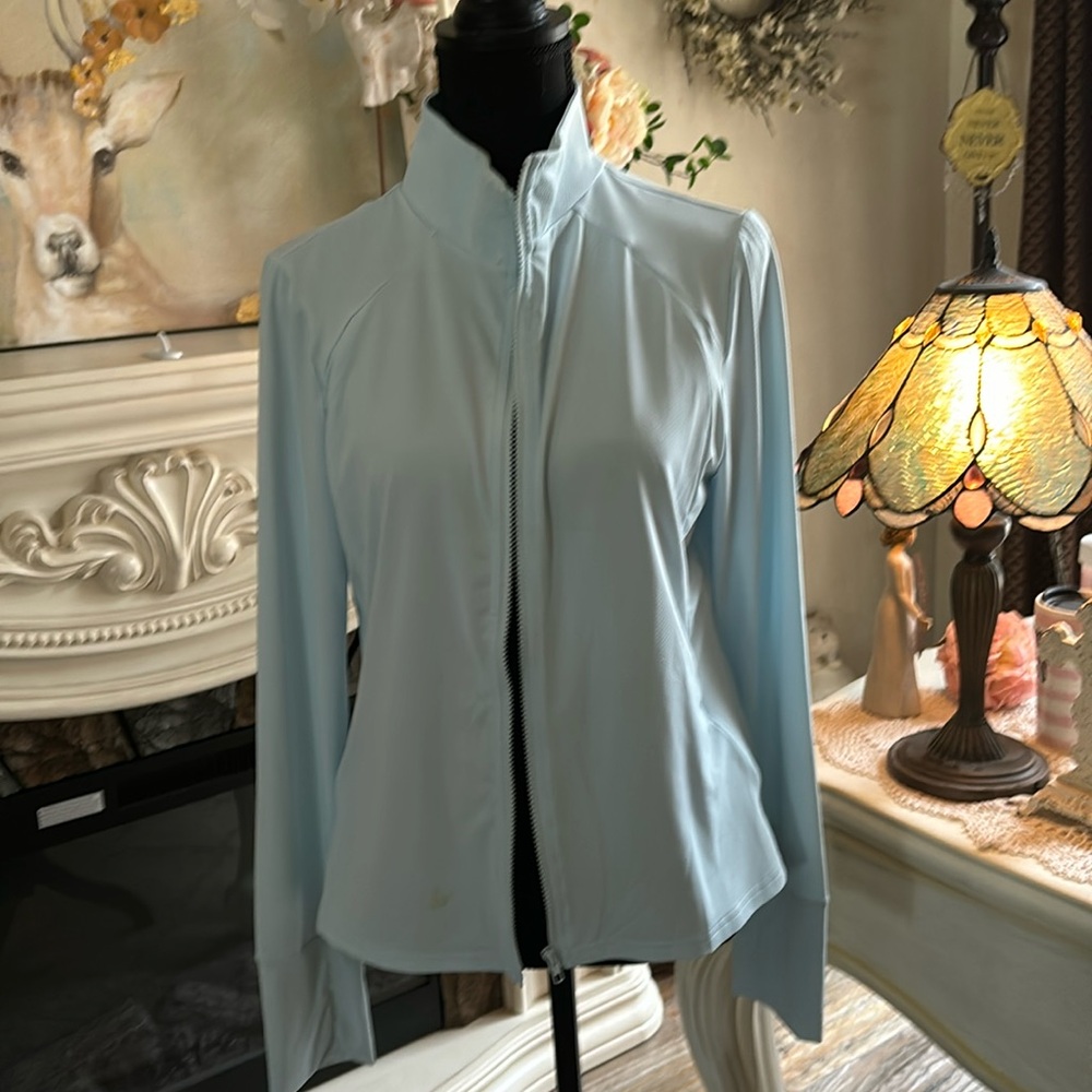 XL powder blue running jacket